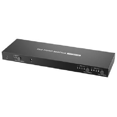 PremiumCord HDMI matrix switch 4:2, UHD 4Kx2K HDR