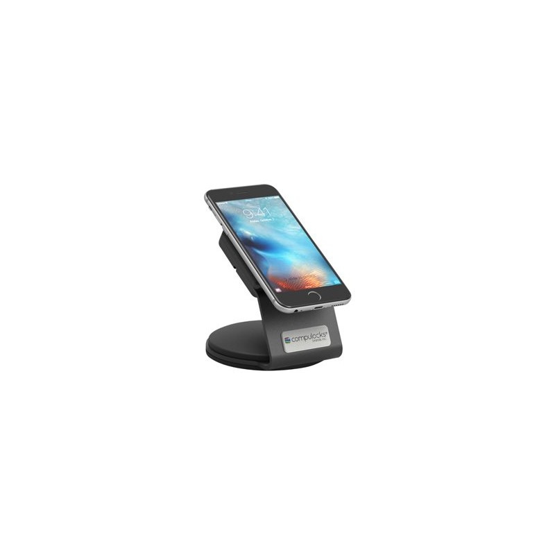 Compulocks Universal EMV Smartphone Security Stand - Stojan - pro mobilní zařízení - uzamykatelný - černá - montáž na stěnu, na