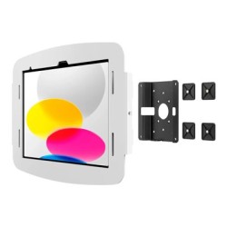 Compulocks iPad 10th-11th (A16) Gen Space Enclosure Glass Mount White - Montážní sada (konzola pro montáž na stenu, kryt) - pro