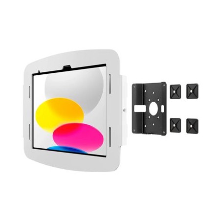 Compulocks iPad 10th-11th (A16) Gen Space Enclosure Glass Mount White - Montážní sada (konzola pro montáž na stenu, kryt) - pro