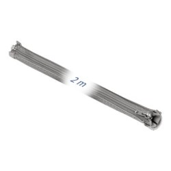 Delock - Pletené zapouzdření - průměr 50 mm se zapínáním na zip - 2 m - šedá