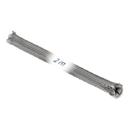 Delock - Pletené zapouzdření - průměr 50 mm se zapínáním na zip - 2 m - šedá