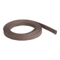 Delock - Pletené zapouzdření - odolný vůči potkanům, natahovací, 12 mm - 2 m - hnědá