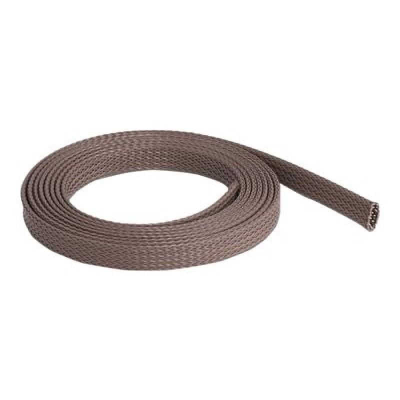 Delock - Pletené zapouzdření - odolný vůči potkanům, natahovací, 12 mm - 2 m - hnědá