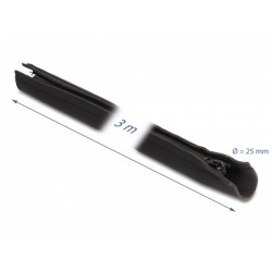 Delock - Objímka pro správu kabelů - černá - 3 m