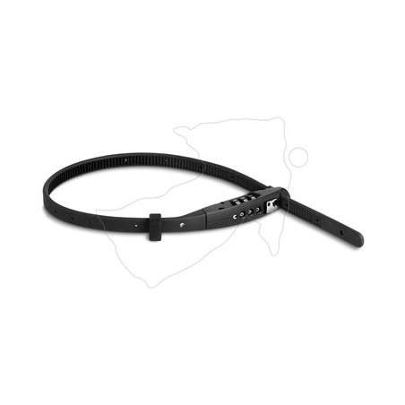 Navilock Universal - Kabelová stahovací páska - s kombinovaným zámkem - 4.1 cm - černá