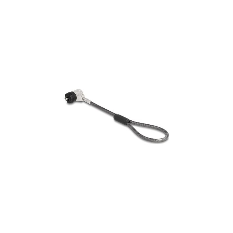 Navilock - Bezpečnostní kabelový zámek - s klíčovým zámkem, 3 x 7 mm - stříbrná - 15.2 cm