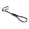 Navilock - Bezpečnostní kabelový zámek - s digitálním kombinovaným zamykáním, 3 x 7 mm - stříbrná - 15.2 cm