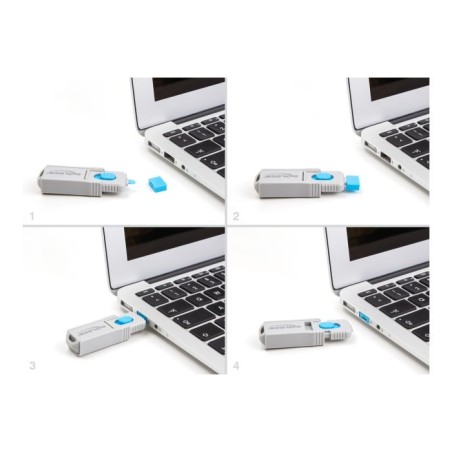 Delock - Blokátor USB portu - pro zásuvku USB typ A - modrá (balení 10)