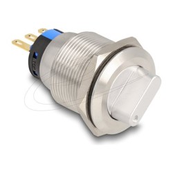 Delock - Otocný spínac - 3 x pájené spojení, 22 mm - stríbrná