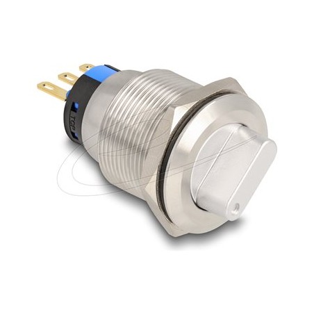 Delock - Otocný spínac - 3 x pájené spojení, 22 mm - stríbrná