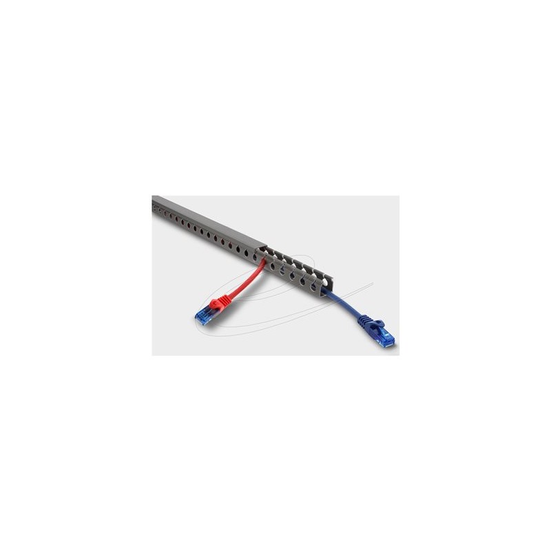 Delock - Kabelovod - kabeláž, 20 x 20 mm - montáž na stenu, montáž na podlahu, montáž na strop, montáž na skrínku - 1 m - šedá