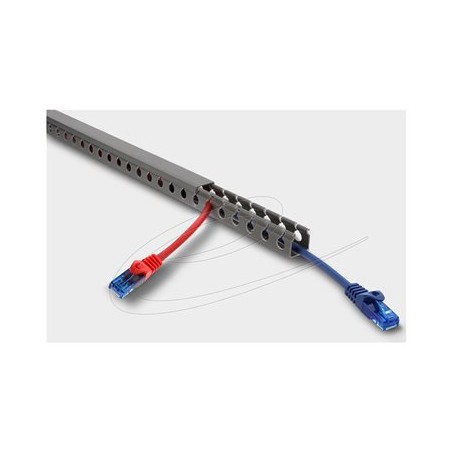 Delock - Kabelovod - kabeláž, 20 x 20 mm - montáž na stenu, montáž na podlahu, montáž na strop, montáž na skrínku - 1 m - šedá