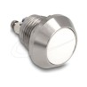 Delock - Tlacítko - pro instalaci 12 mm, 2 x šroubové svorky - montáž na panel - AC 230 V - stríbrná, bílá