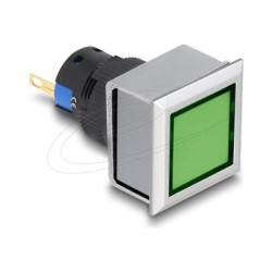 Delock - Indikátorový modul - 16 mm, solder connection, square - zelená