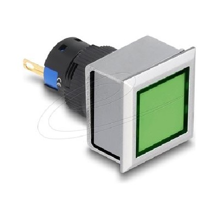 Delock - Indikátorový modul - 16 mm, solder connection, square - zelená