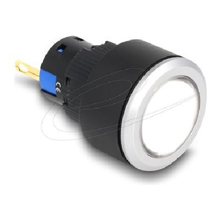 Delock - Indikátorový modul - 16 mm, plastic, solder connection - bílá