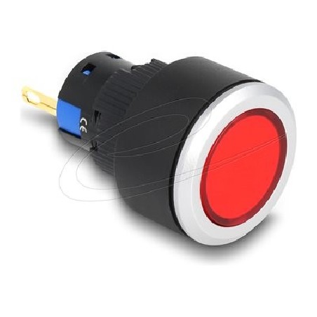 Delock - Indikátorový modul - 16 mm, plastic, solder connection - cervená