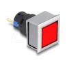 Delock - Indikátorový modul - 16 mm, plastic, solder connection, square - cervená