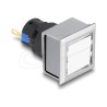 Delock - Indikátorový modul - 16 mm, plastic, solder connection, square - bílá