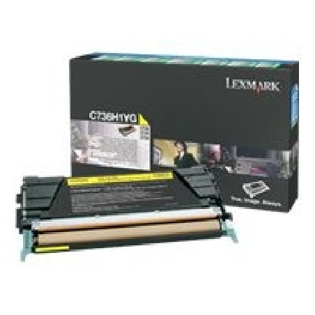 Lexmark - Vysoká výtěžnost - žlutá - originální - kazeta s barvivem LRP - pro Lexmark CS736dn, CS748de