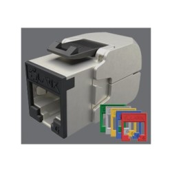Solarix - Modul - toolless - montáž do racku - CAT 5e - STP - RJ-45 - černá, stříbrná