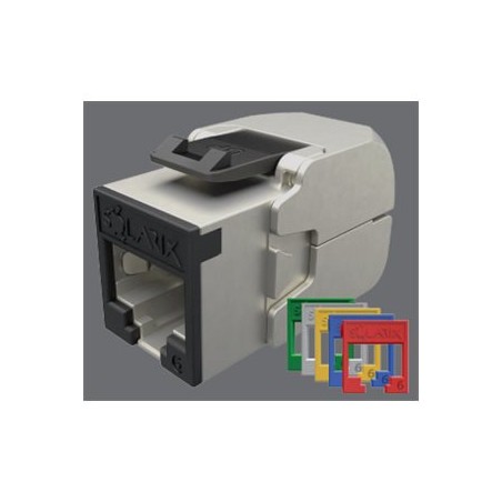 Solarix - Modul - toolless - montáž do racku - CAT 5e - STP - RJ-45 - černá, stříbrná