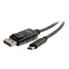 C2G - Kabel adaptéru - USB-C (M) do DisplayPort (M) - USB 3.1 / Thunderbolt 3 / DisplayPort - 30.5 cm - podporuje 4K, kontakty