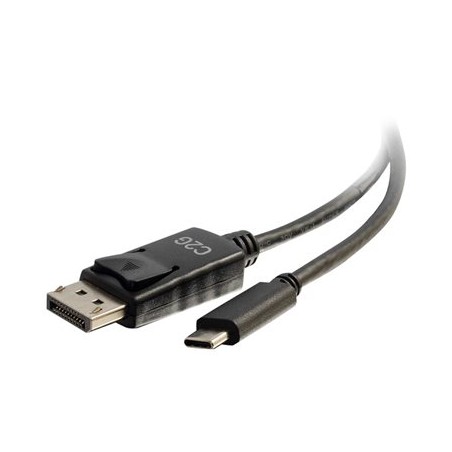 C2G 12ft USB C to DisplayPort Cable - 4K - Black - M/M - Externí video adaptér - USB-C - DisplayPort - černá