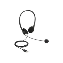 Delock - Náhlavní souprava - náhlavní - kabelové - USB-A - černá 27179