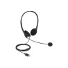 Delock - Náhlavní souprava - náhlavní - kabelové - USB-A - černá 27179