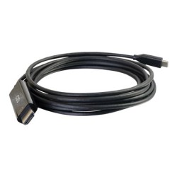 C2G 10ft USB C to HDMI Cable - USB C to HDMI Adapter Cable - 4K 60Hz - M/M - Kabel video/audio - USB-C s piny (male) reverzní