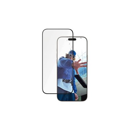 PanzerGlass - Ochrana obrazovky pro mobilní telefon - ultra široký tvar - sklo - barva rámu černá - pro Apple iPhone 16 Pr… 2856
