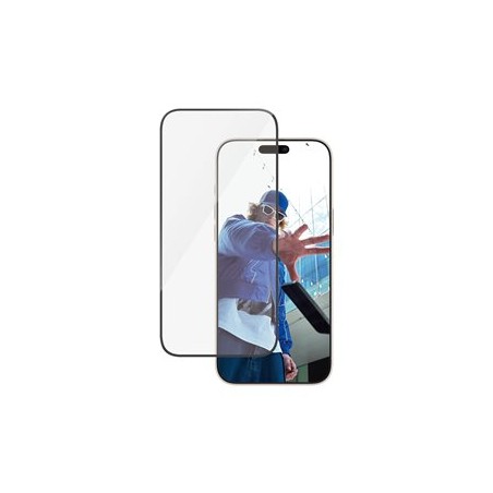 PanzerGlass - Ochrana obrazovky pro mobilní telefon - ultra široký tvar - sklo - barva rámu černá - pro Apple iPhone 16 Pr… 2864