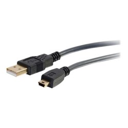 C2G Ultima - Kabel USB - USB (M) do mini-USB typ B (M) - USB 2.0 - 5 m - lisovaný - uhel