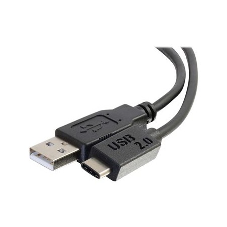 C2G 12ft USB C to USB A Cable - M/M - USB kabel - USB-C (M) do USB (M) - USB 2.0 - 3.66 m - lisovaný - černá