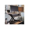 Ergotron WorkFit-Z Mini - Nástavec na stůl - hranatý - dove gray - černá základna