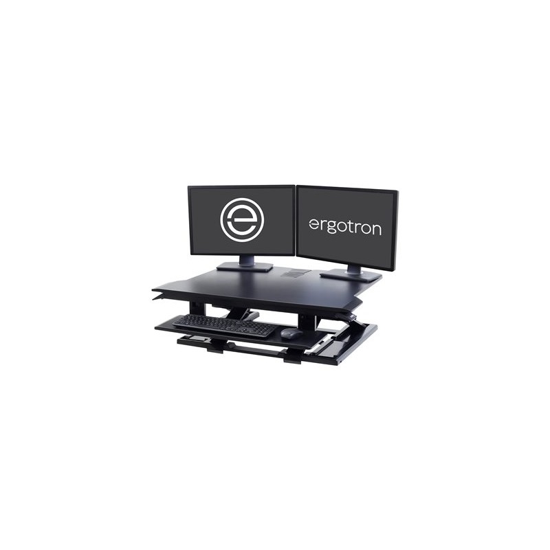 Ergotron WorkFit-TX - Nástavec na stůl - hranatý - černá