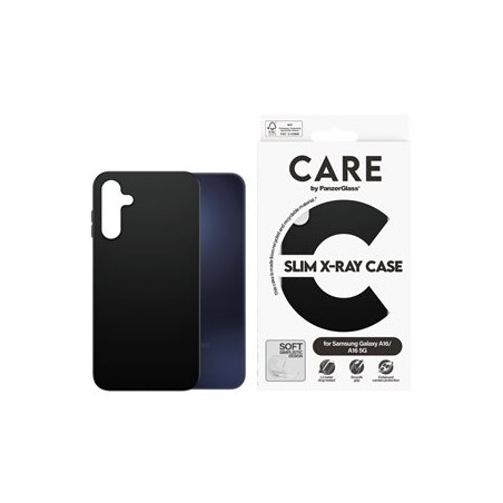 CARE by PanzerGlass - Zadní kryt pro mobilní telefon - 100% recyklovaný termoplastický polyuretan (TPU) - cerná - pro Samsung