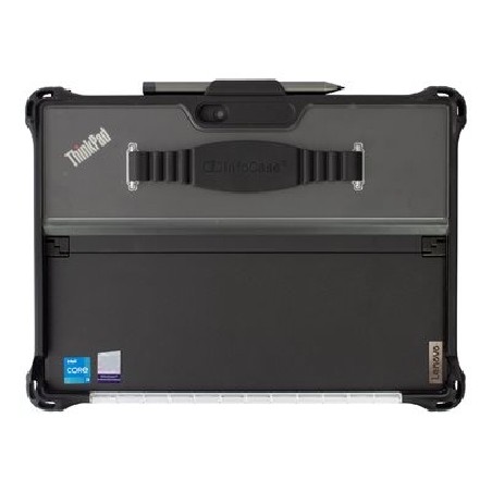 InfoCase - Tablet PC carrying case - odolný - průsvitná, černá
