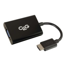 C2G HDMI to VGA + Audio Adapter - HDMI to VGA + Audio Converter - 1080p - Nástroj pro převod videa - HDMI - VGA - černá