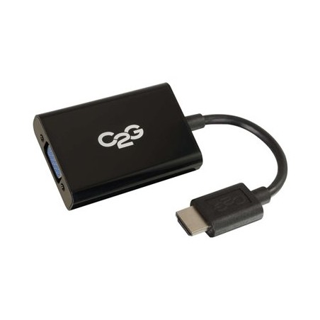 C2G HDMI to VGA + Audio Adapter - HDMI to VGA + Audio Converter - 1080p - Nástroj pro převod videa - HDMI - VGA - černá