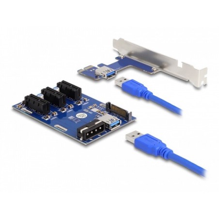 Riser Card PCI Express x1 to 3 x PCIe x1, Riser Card PCI Express x1 to 3 x PCIe x1