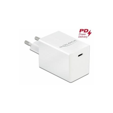 Delock - Síťový adaptér - 60 Watt - 3 A - PD 3.0 (USB-C) - bílá