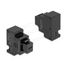 Delock - Zacvakávací modul (keystone) - PD 20 W - USB typu C - 1 zásuvka USB-C - 3 A - cerná