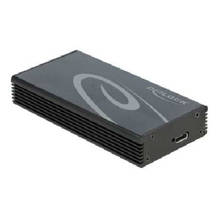 Delock - Kryt úložiště - M.2 NVMe Card / PCIe (NVMe) - USB 3.2 (Gen 2x2) - černá