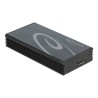Delock - Kryt úložiště - M.2 NVMe Card / PCIe (NVMe) - USB 3.2 (Gen 2x2) - černá