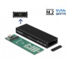 Delock - Kryt úložiště - M.2 - M.2 NVMe Card / SATA 6Gb/s - USB 3.2 (Gen 2) - černá