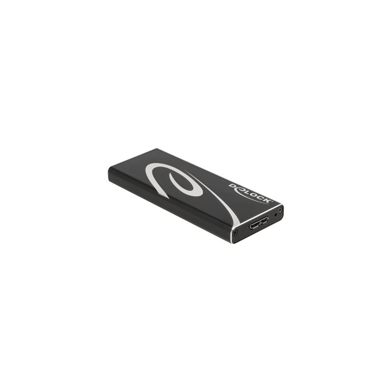 Delock - Kryt úložiště - M.2 - 1 Kanál - M.2 Card - USB 3.2 (Gen 2) - černá