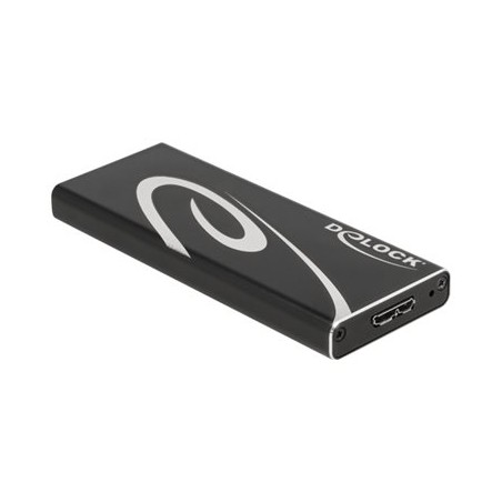 Delock - Kryt úložiště - M.2 - 1 Kanál - M.2 Card - USB 3.2 (Gen 2) - černá